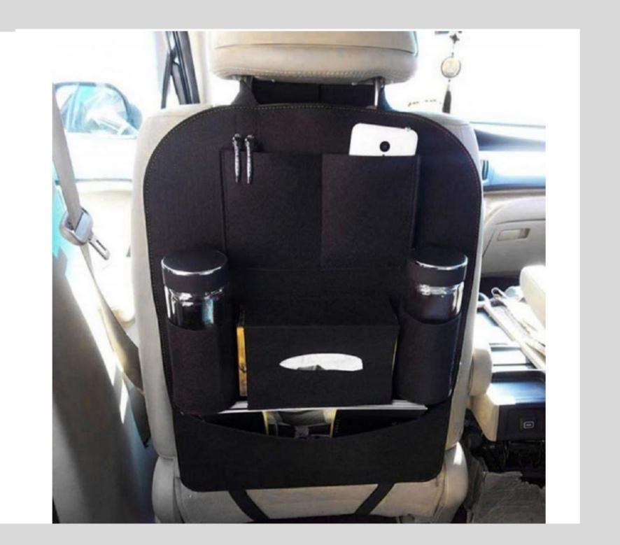 Multi-Pocket Seat Back Storage Bag Organizer Holders