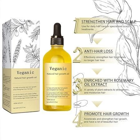 Vegan Natural Hair Growth Oil