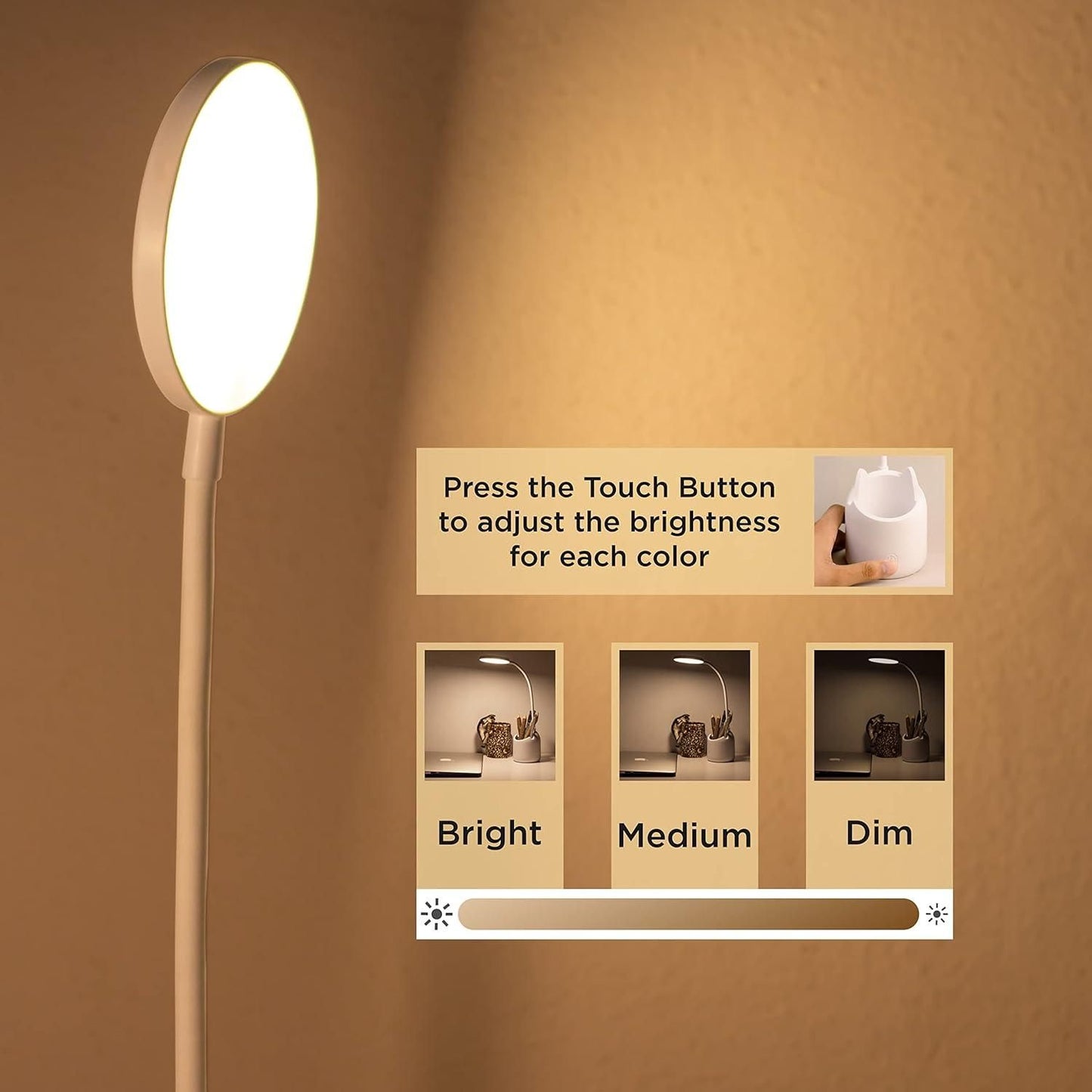 Study Lamp With Pen and Mobile Holder