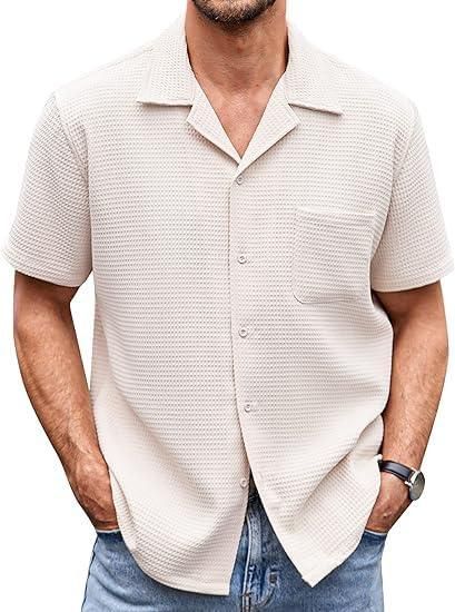 Men's Knit Stylish Half Sleeve Shirt